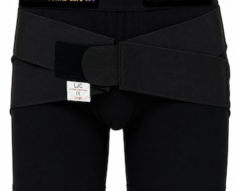 Inguinal Hernia Support underwear long length  Single/double Truss Boxer Removable pads NHS UK