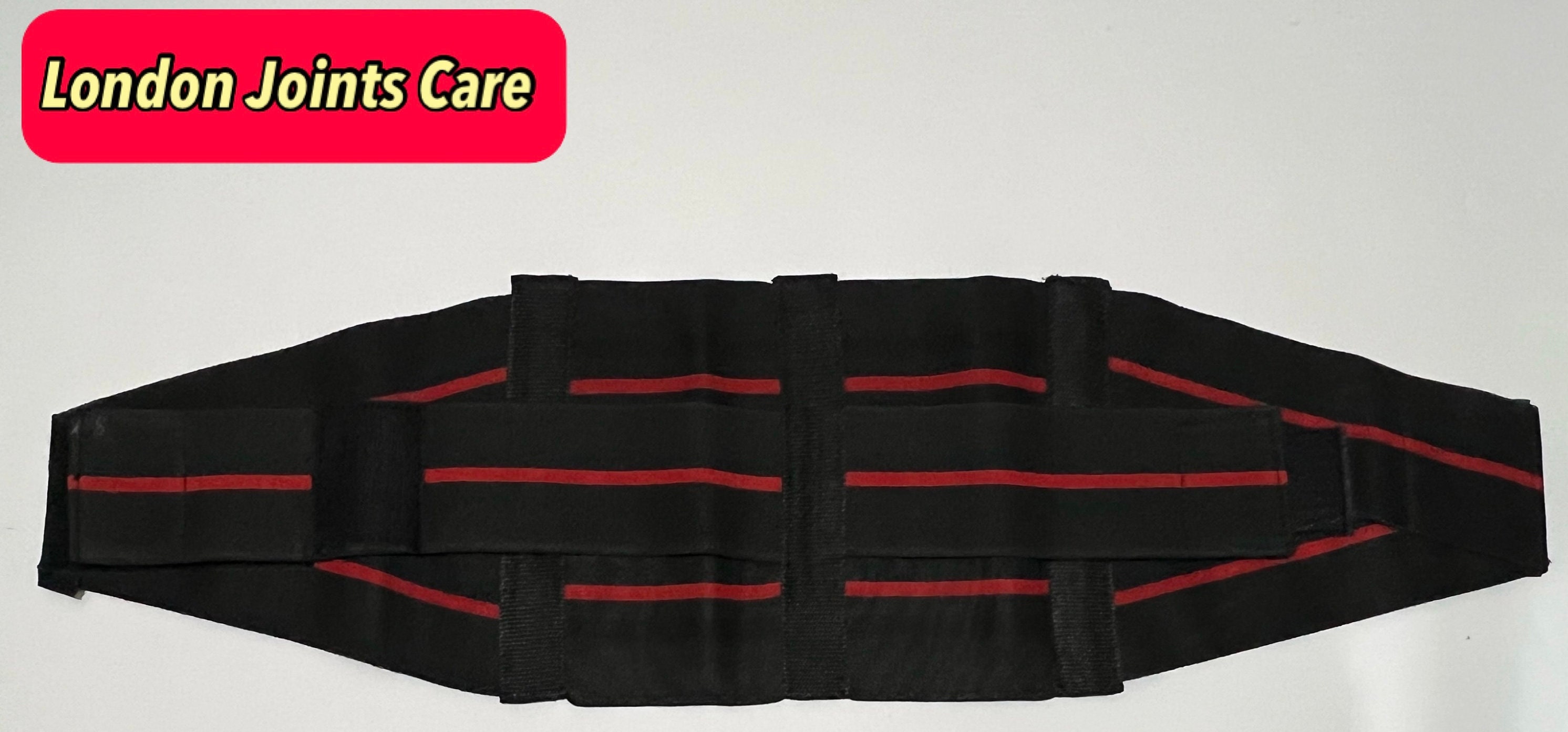 Black Back Support Belt Double Pull Compression Brace Medical Grade ...