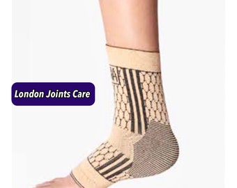 Ankle Support Compression Sleeve  Plantar Fascitis Arthritis Sports Single UK