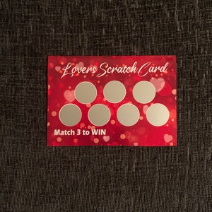 Cartes à gratter personnalisées pour adultes, faveurs sexuelles, cadeaux d'anniversaire & Match 3 pour GAGNER Idée cadeau BDSM DDLG Dom Sub Jeux sexuels cocu Mature image 6
