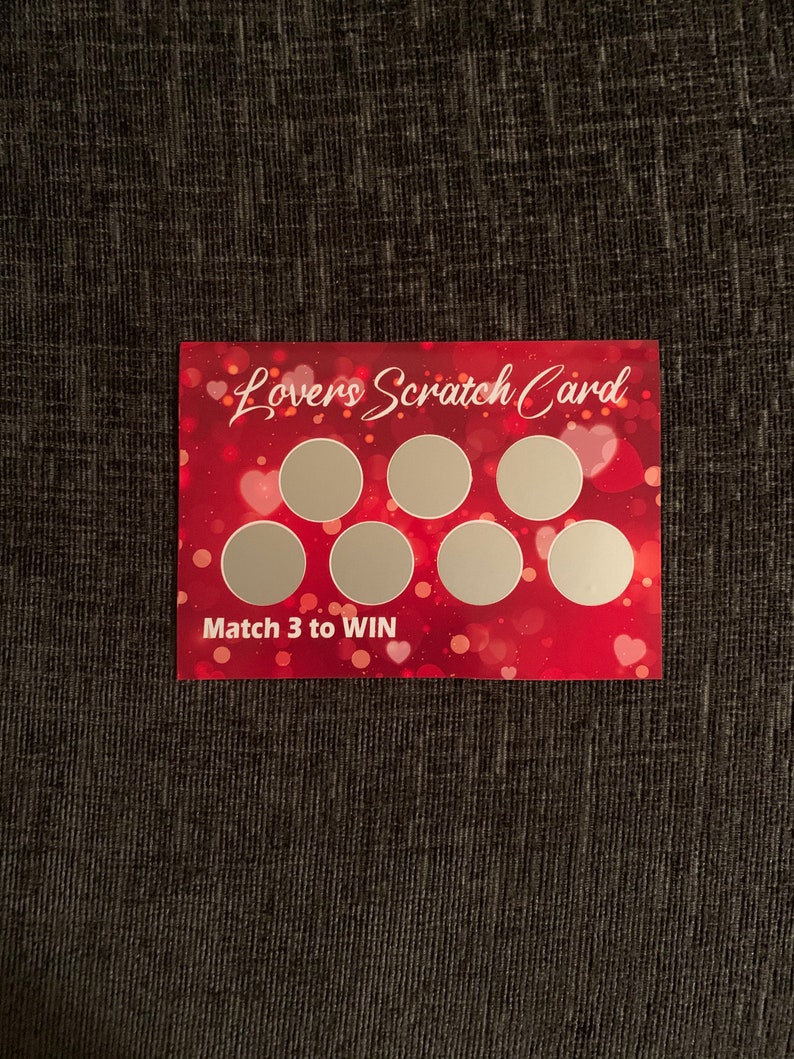 Cartes à gratter personnalisées pour adultes, faveurs sexuelles, cadeaux d'anniversaire & Match 3 pour GAGNER Idée cadeau BDSM DDLG Dom Sub Jeux sexuels cocu Mature image 6