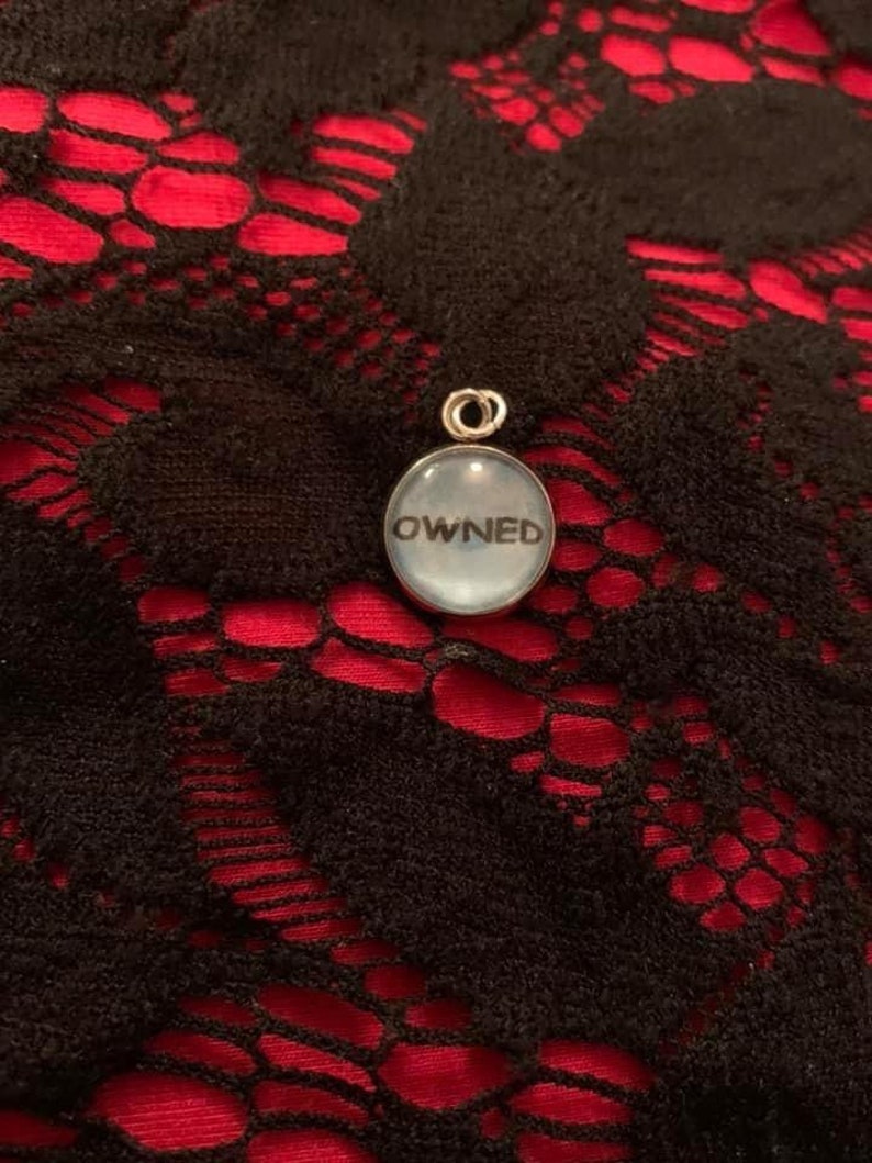 Small Personalised BDSM Pendant for Necklace or Bracelet Daddy/'s Girl Property of Sir Mistress Slave jewelry