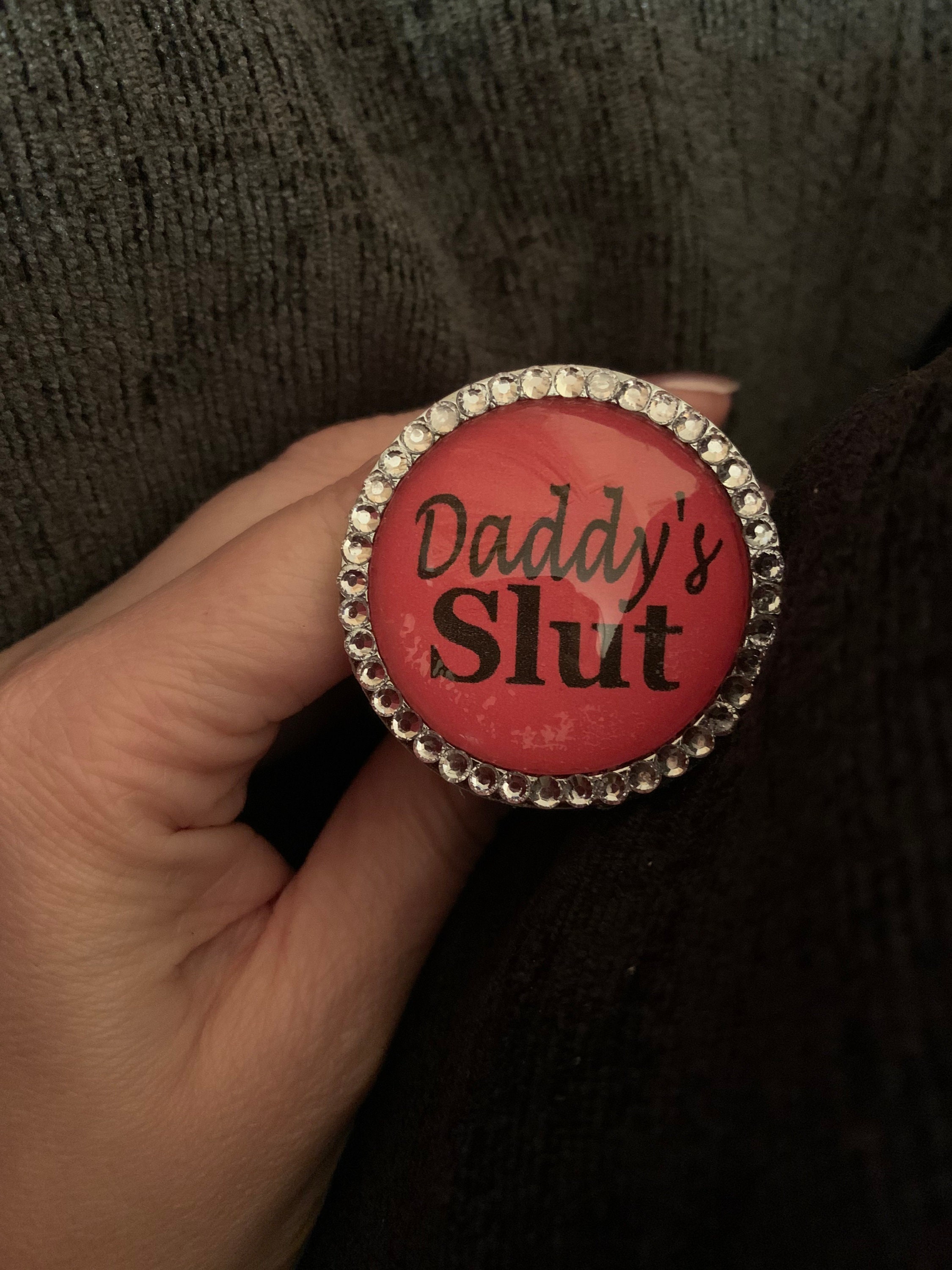Personalised Bling butt plug Sparkle Anal Play Daddys Slut Etsy