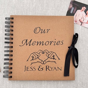 Wedding Personalised Scrapbook, Personalised Couple Scrapbook, Travel  Scrapbook, Gift for Her, Gift for Couples, Couples Gift 