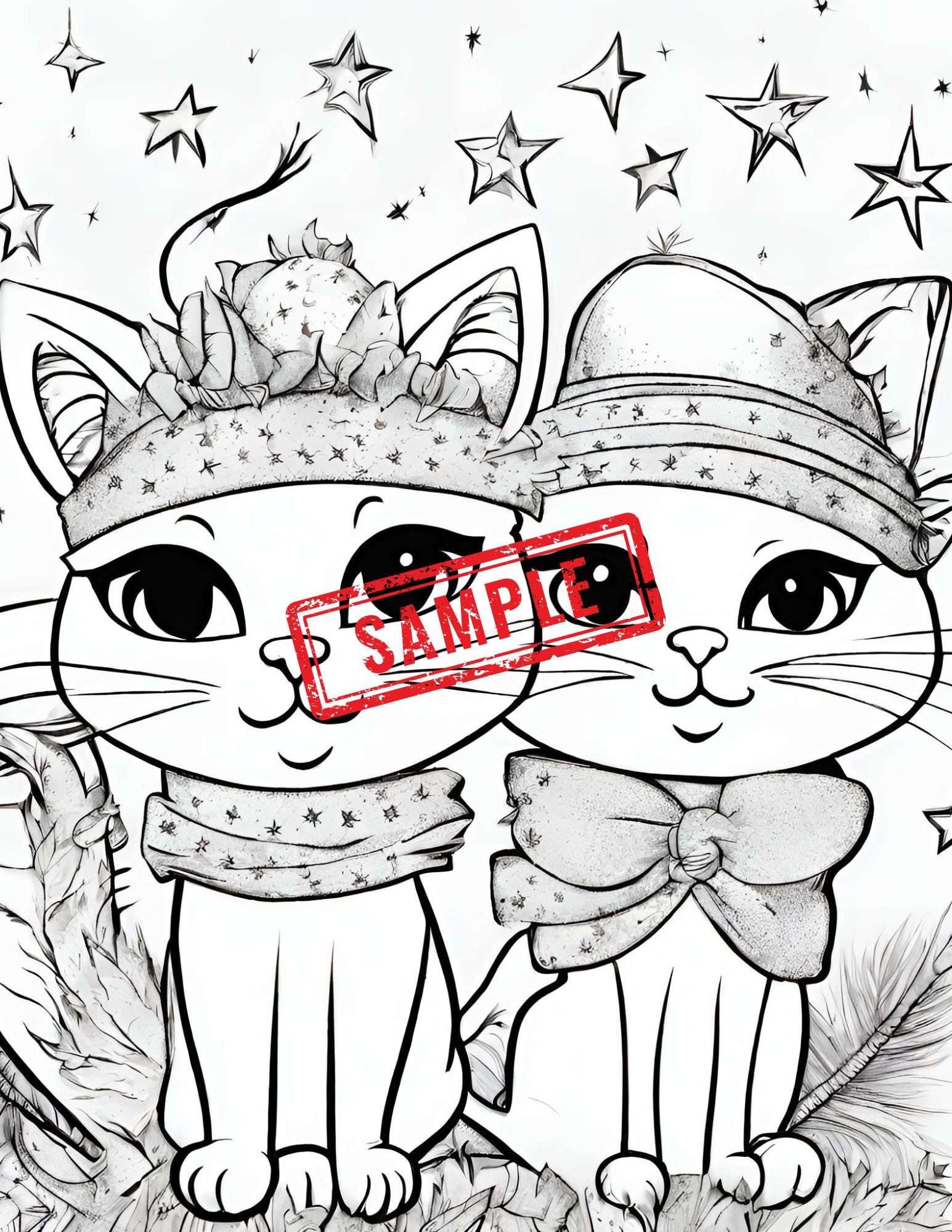 Birthday Cat Coloring Pages, 80+ Printable PDF Pictures of Cute Cats ...