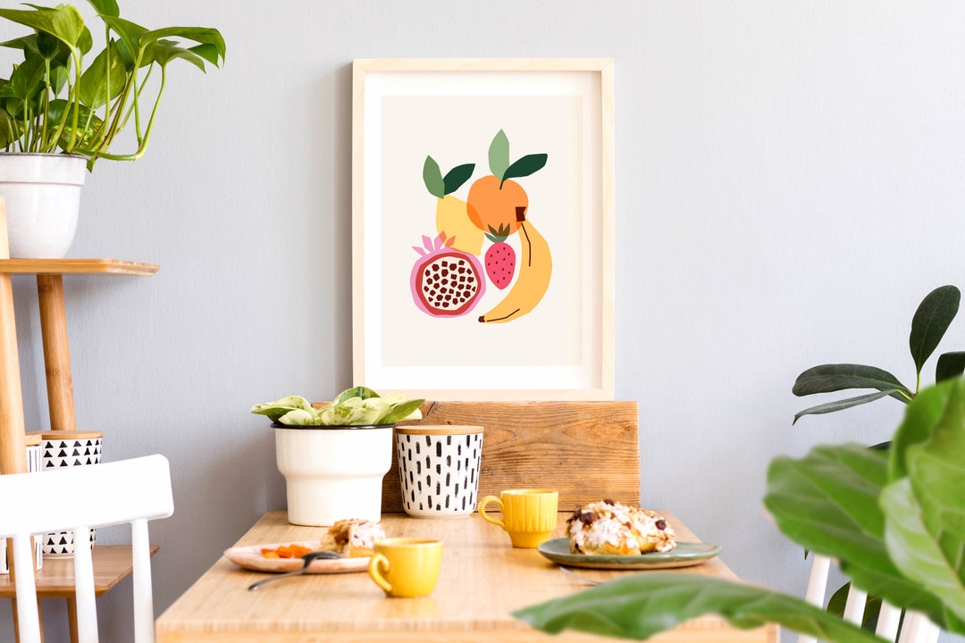 Frutta Print Fruit Art Print Fruit Wall Art Print Food Art Etsy