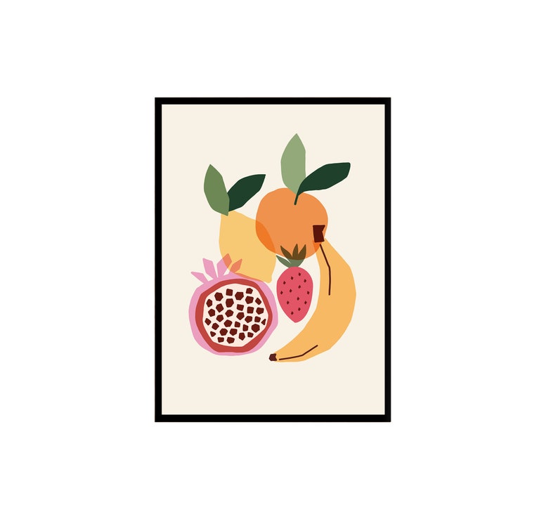 Frutta Print Fruit Art Print Fruit Wall Art Print Food Art Etsy