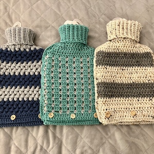 Cosy Hot Water Bottle Cover Easy Crochet Pattern