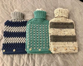 Cosy Hot Water Bottle Cover Easy Crochet Pattern