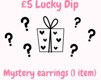 Lucky dip - earrings | birthday gift | TikTok live | resin | fuse beads | fiver lucky dip | mystery box