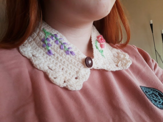 Crochet Cottagecore Collar PATTERN DOWNLOAD | Etsy