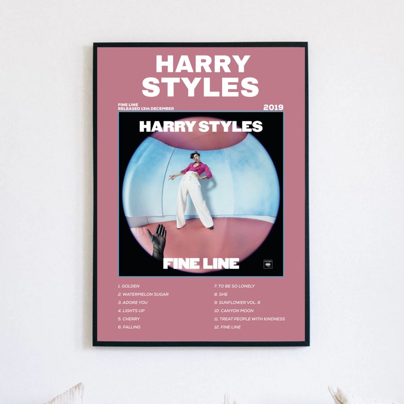 A4 Harry Styles Fine Line Album Poster / Art Print / Harry Styles Merch / Album / Song / Fine