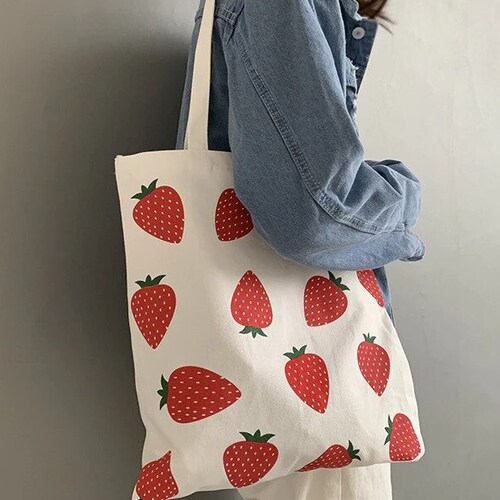 Cartoon Bear Eco Bag Women's Tote Bag Canvas Cute Tote - Etsy