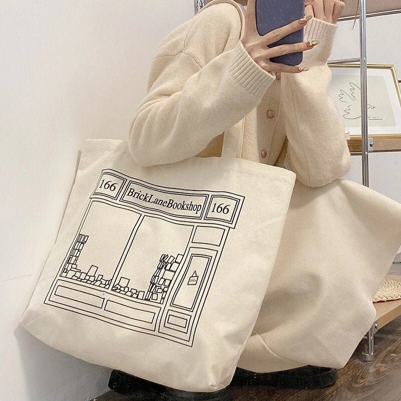 Brick Lane Book Shop Eco Bag Women's Tote Bag Canvas Cute - Etsy