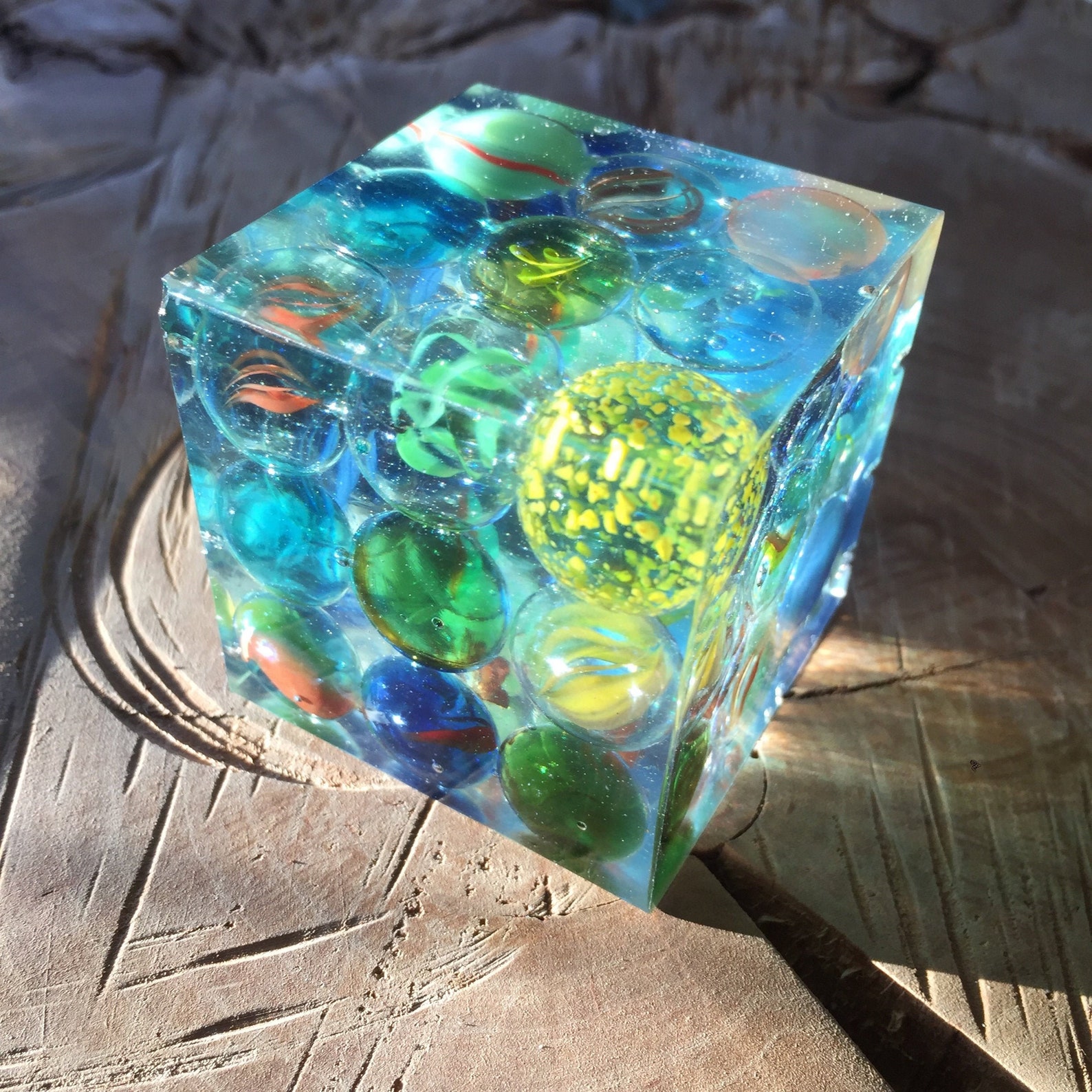Original art Paperweight Resin Retro resin vintage piece resin Etsy