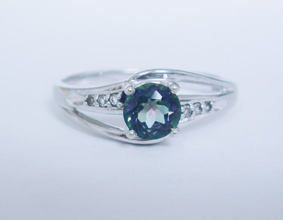 Diamonds!  Solid .925 Sterling Silver .84 ct. Mys… - image 4