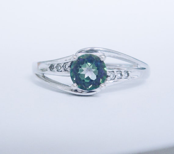 Diamonds!  Solid .925 Sterling Silver .84 ct. Mys… - image 1