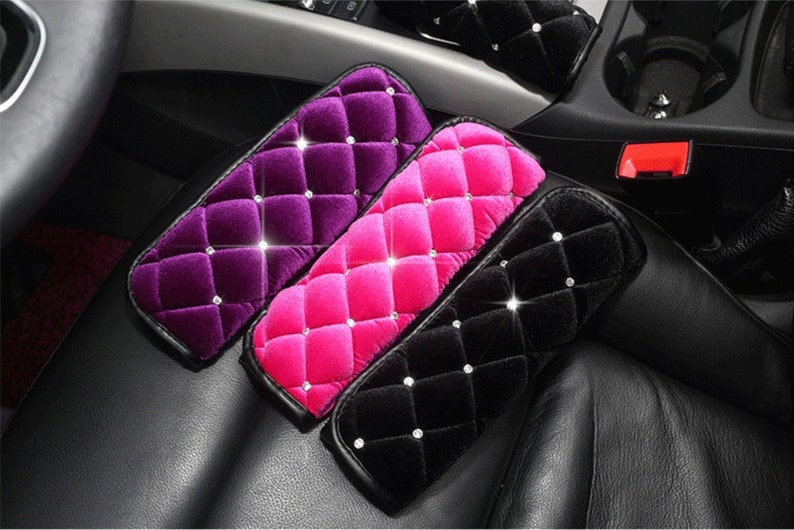 Bling Car Seatbelt Cover Rhinestones Seat Belt Pad Etsy