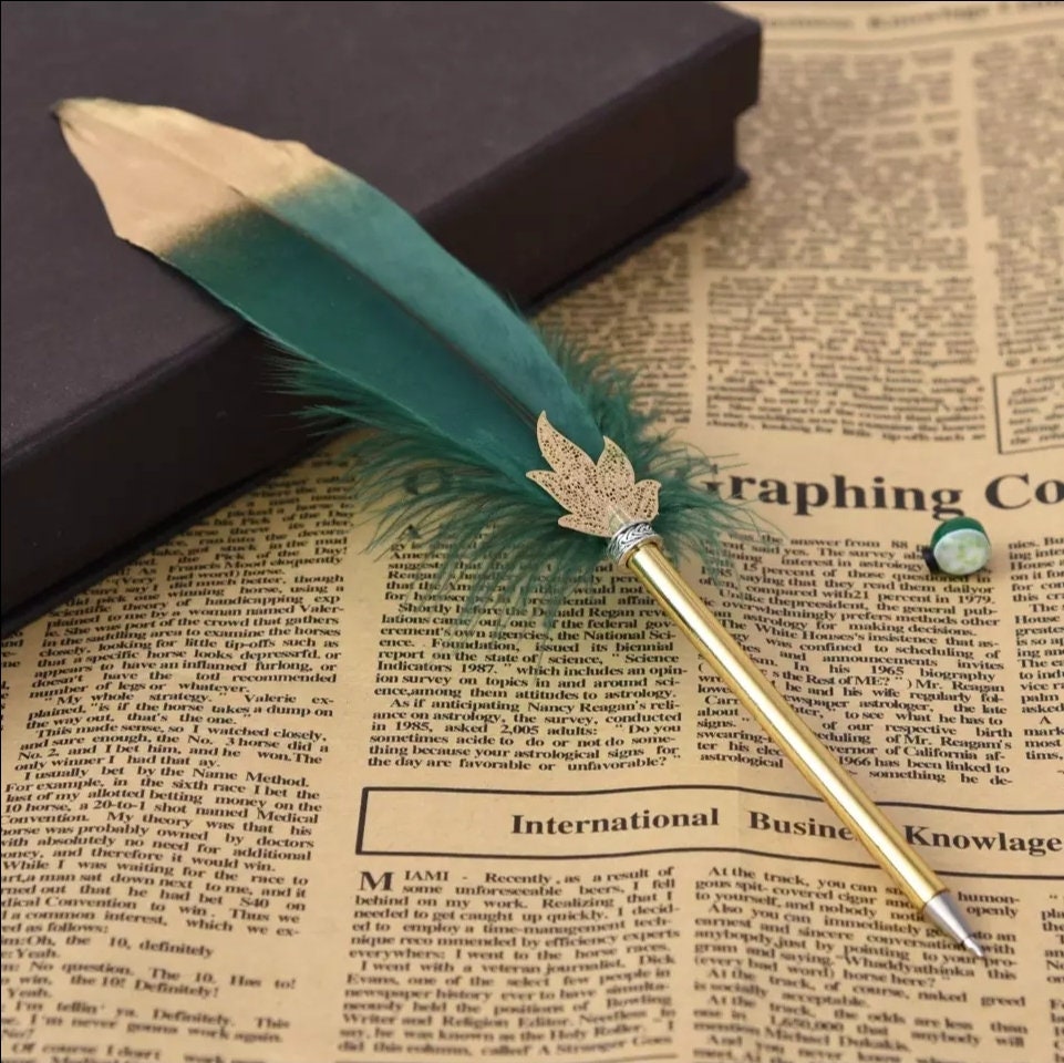Englische Feder Kugelschreiber 05 mm Quill Kugelschreiber Etsy