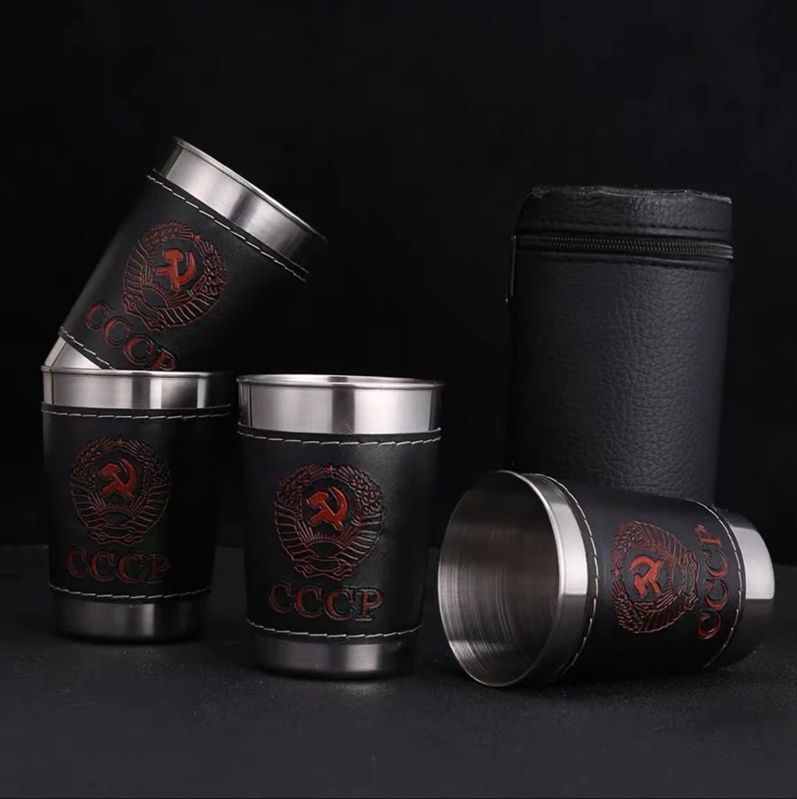 4 Shot Glasses Set Travel Shot Glass Set From Russia With Etsy