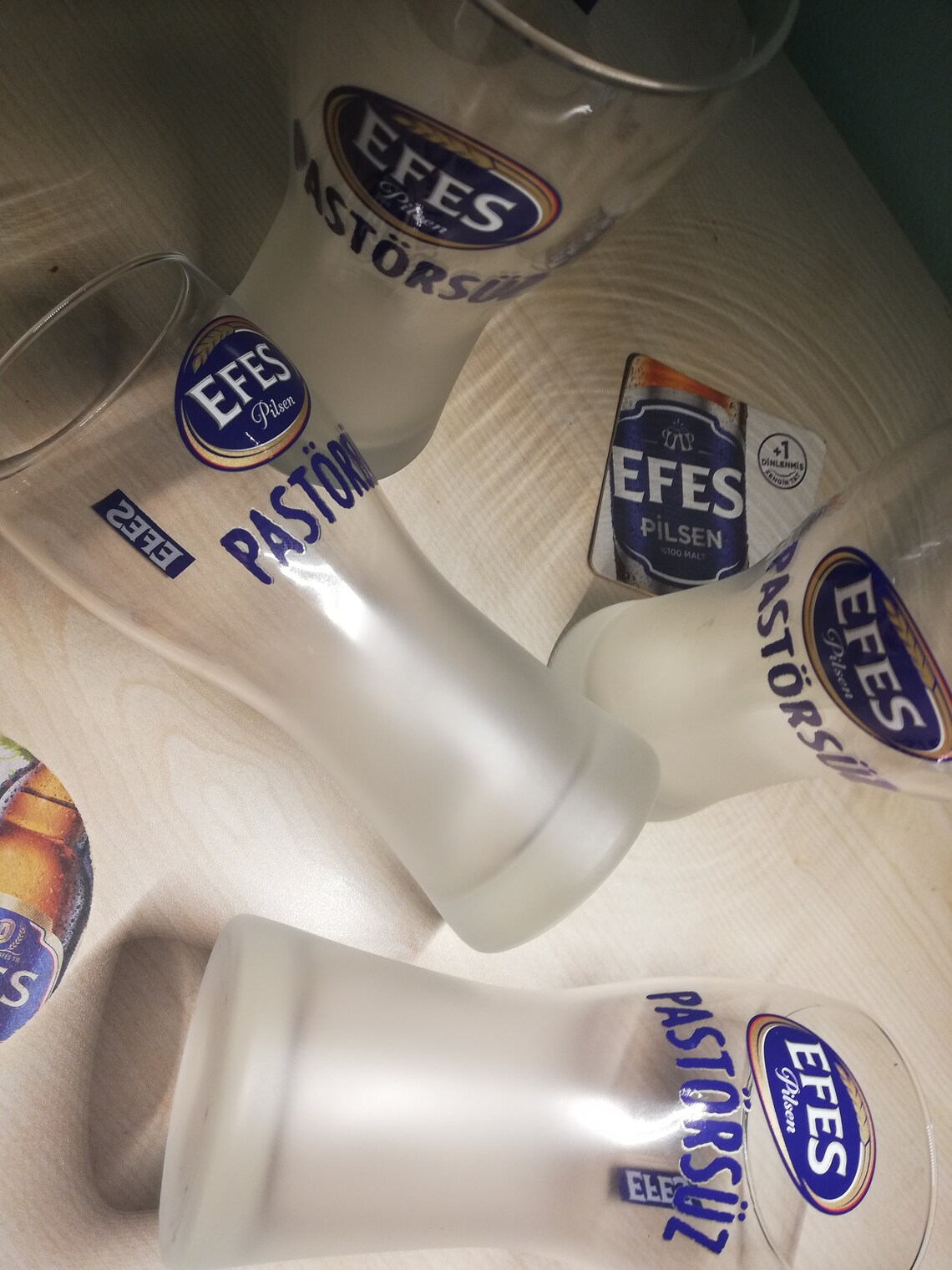 Beer Glass Efes Orginal Etsy