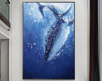 墨絵作品-水墨画-一点物-原画-オリジナル作品-クジラ-鯨 - Etsy 日本