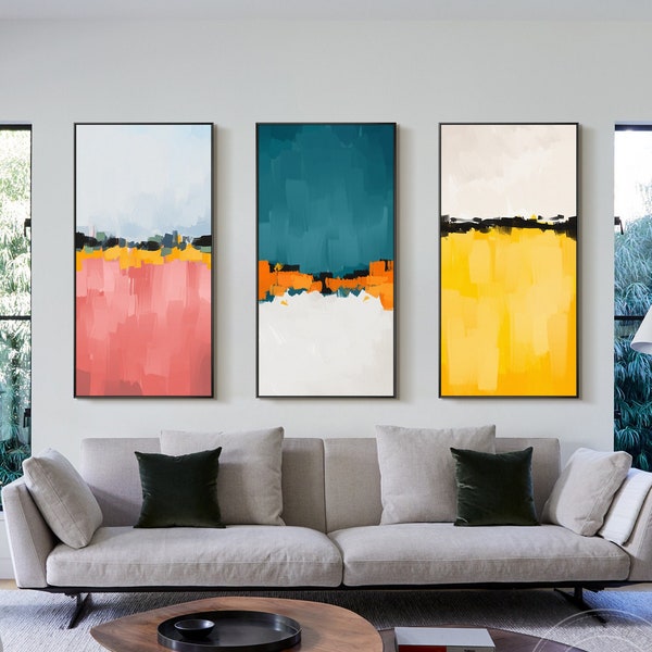 Blue Teal Yellow Etsy