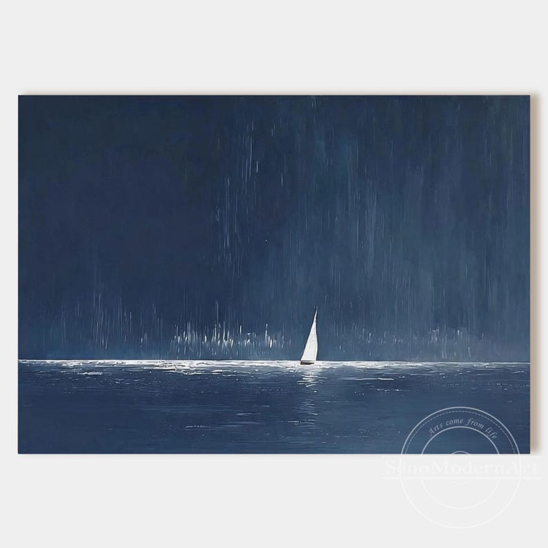 Contemporary sailboat wall decoration