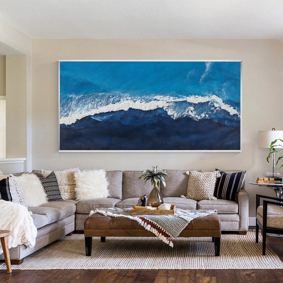 海 キャンバス 絵画 キャンバス絵画 Spray art 海のスプレーアート