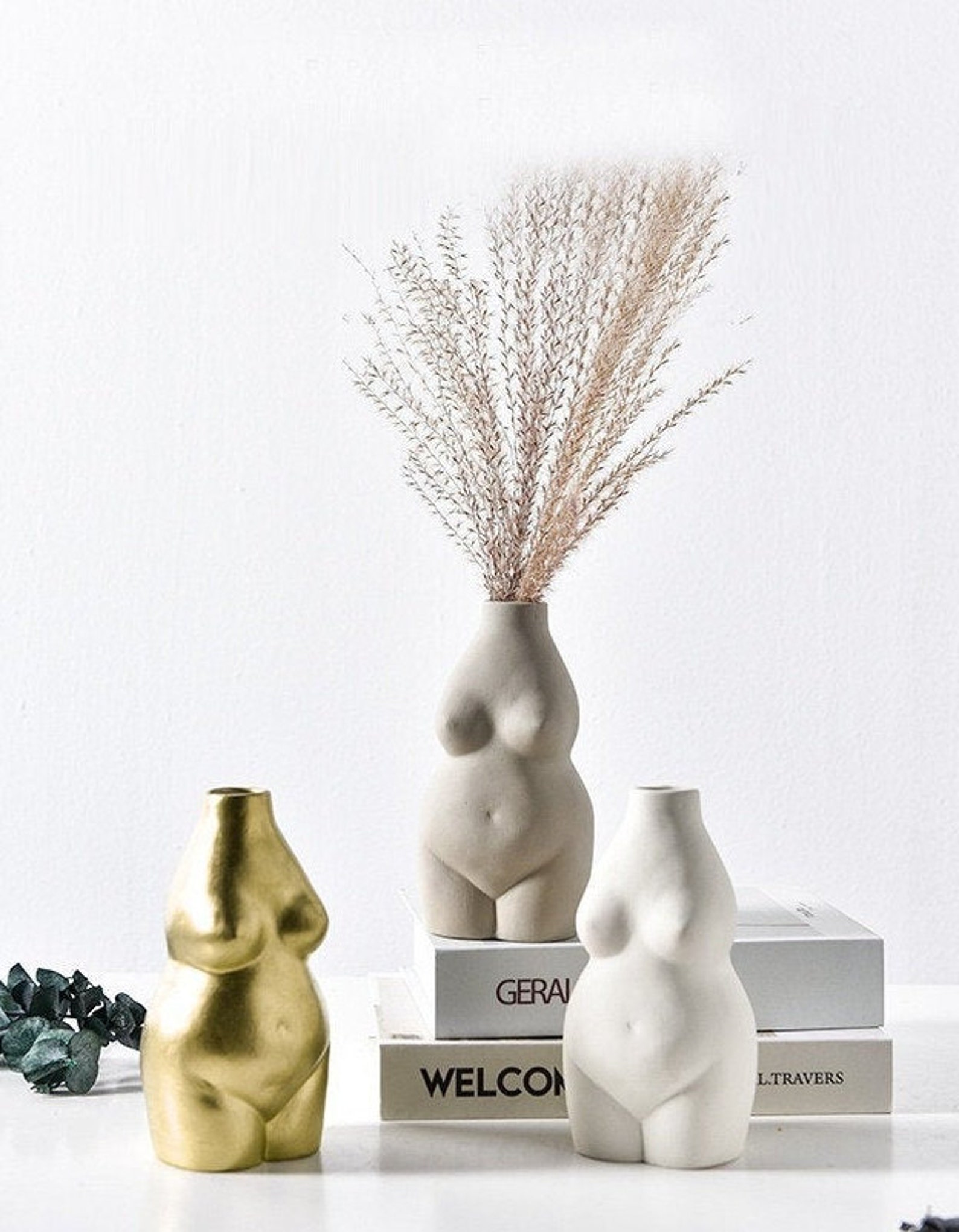 Woman Body Vase Female Form Resin Vase Creative Flower Vase Etsy