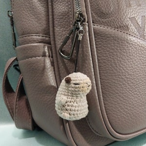 Capybara soft toy keychain, crochet Capybara, height 5.5 cm (2.16 in), great gift for girls and boys, bag decor, bag accessories, eco decor