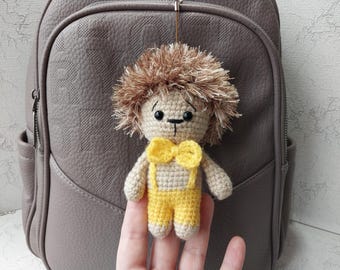 Igel Taschenanhänger, gestrickter Igel Taschenanhänger