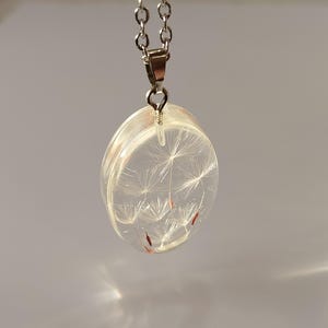 Paardebloemhangerketting, ECHTE paardebloempluis handgemaakte sieraden, sprookjessieraden, elvenketting, ecokunst