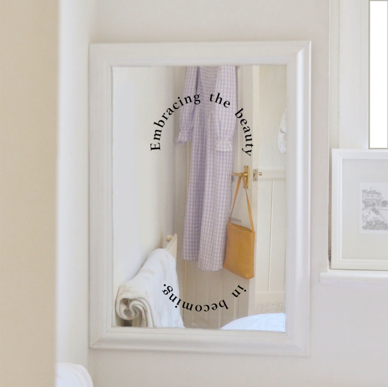 Eco-friendly Embrace Pvc-free Mirror Decal / Pvc-free Vinyl/ Self Love ...