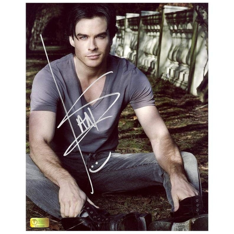 Ian Somerhalder Vampire Diaries Autograph Reprint Etsy