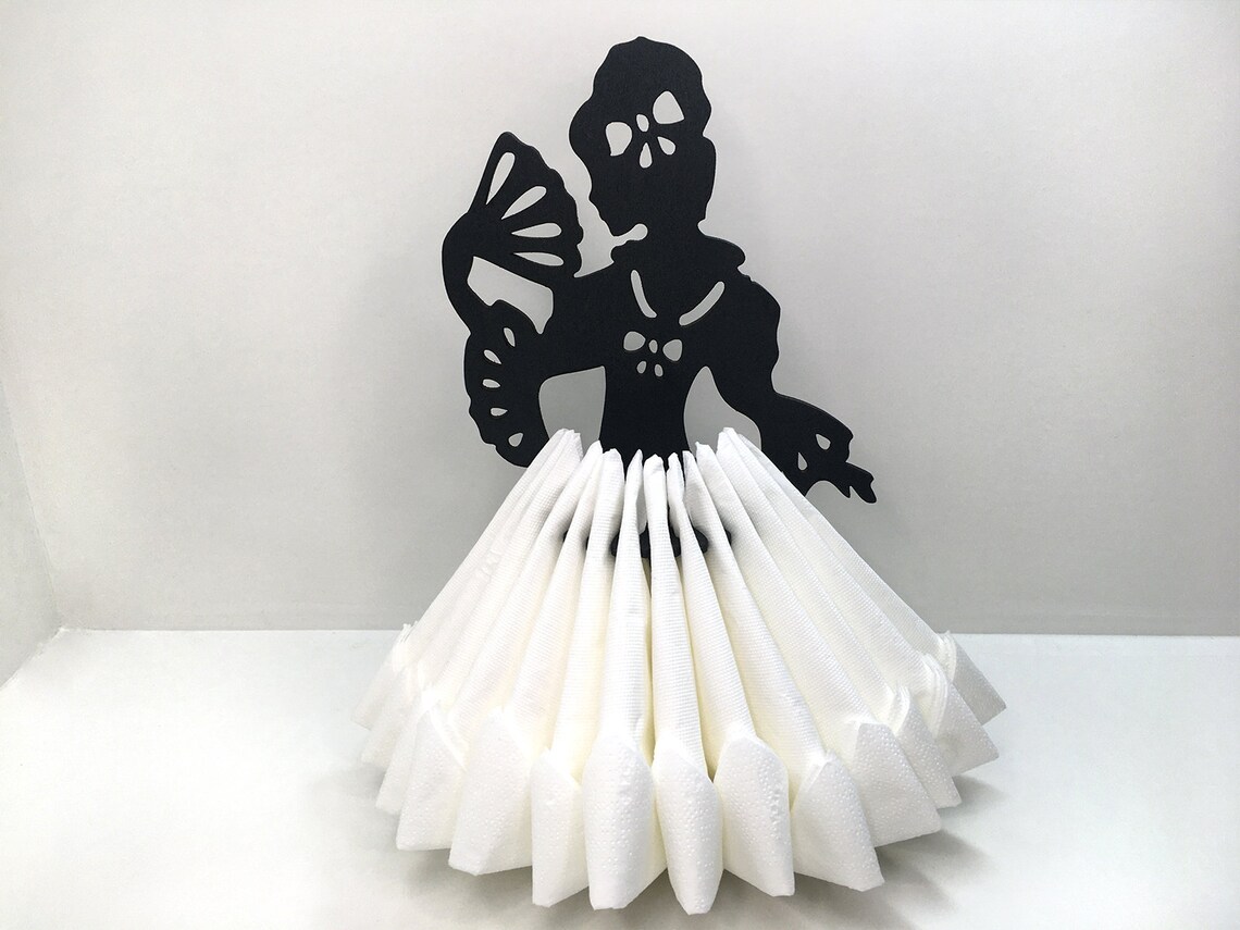 Wooden Napkin Holder Lady Etsy
