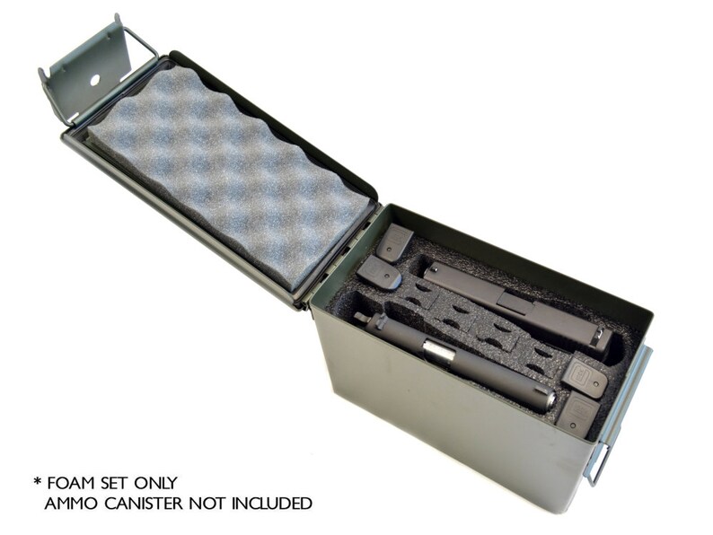 Foam Insert for .50 Cal Ammo Can 2 PISTOL 8 MAG Military Etsy