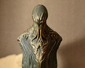 Handgjord Cthulhu-staty: Mörk fantasi gotisk dekor