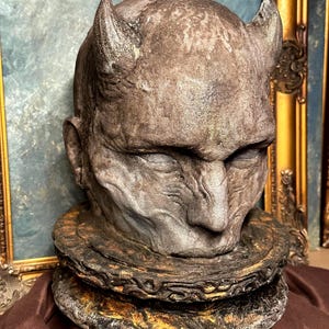 The Bound Prince  - Lucifer - Handmade Gothic Devil Statue for Occult Decor