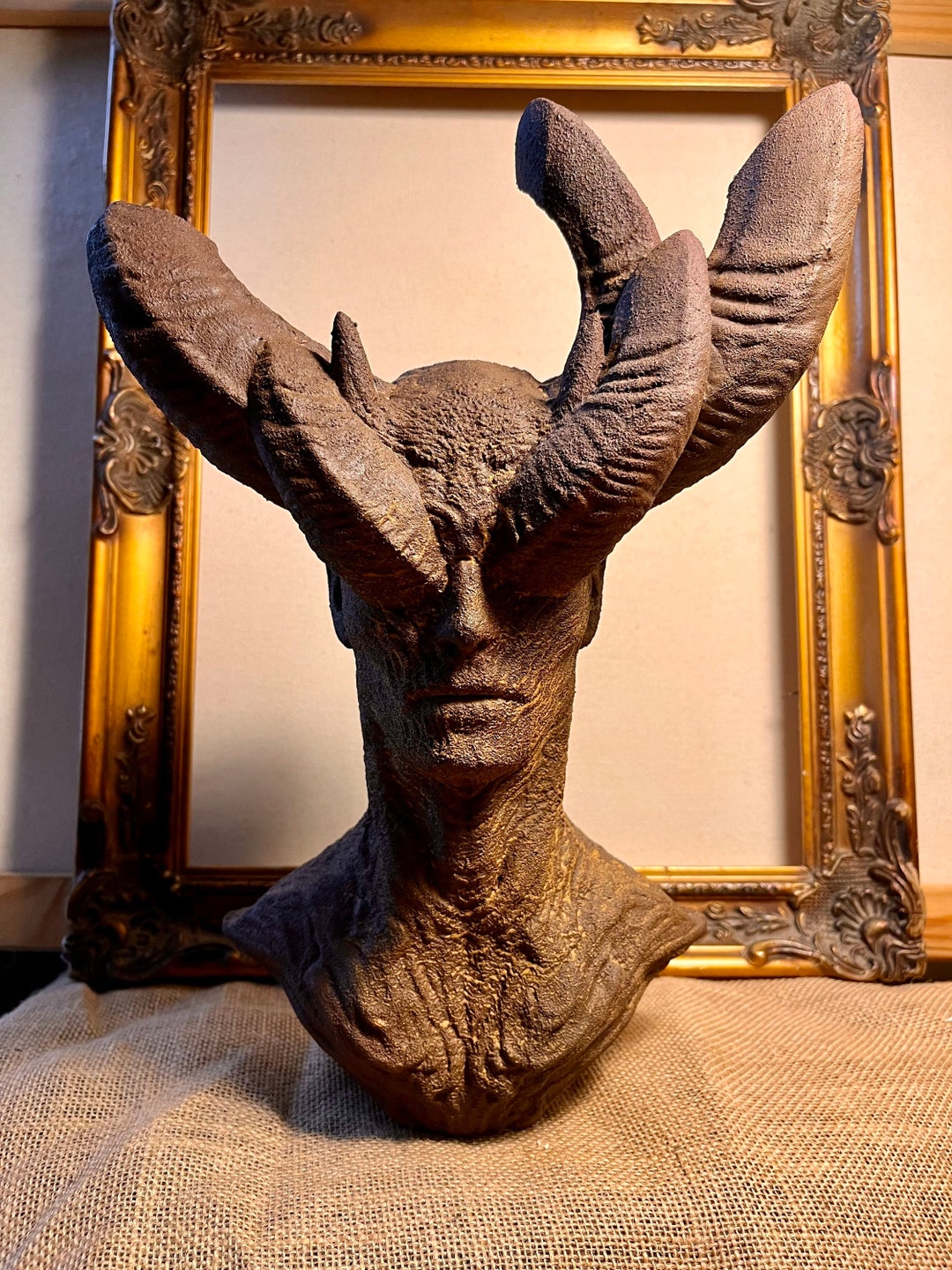 Lucifer- Lain - Horn - Sculpture - Bust - Etsy