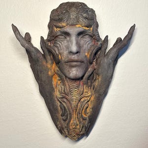 Silent summon- wall hanging - gothic decor