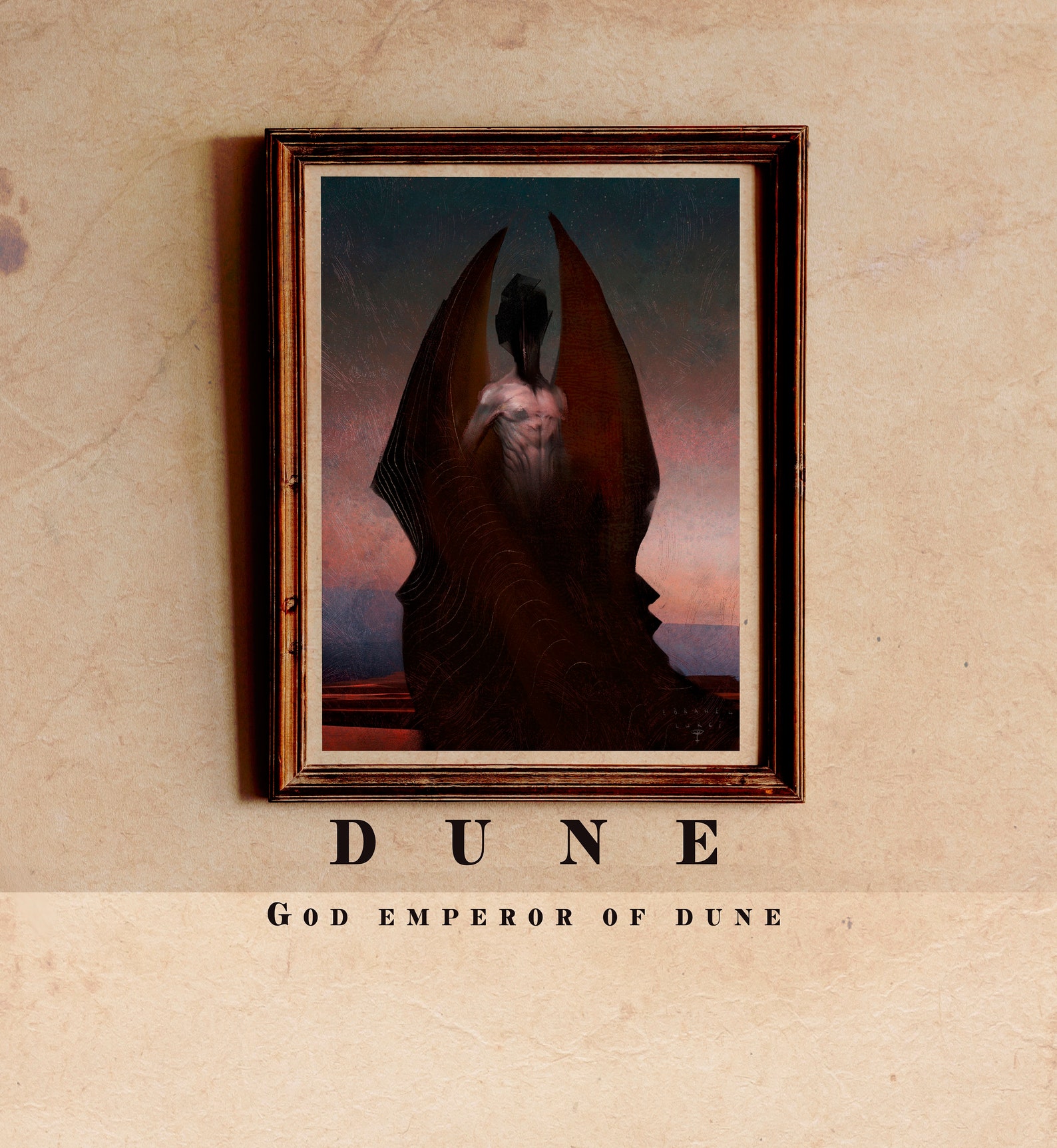 Dune God Emperor of Dune art print poster illustration Etsy
