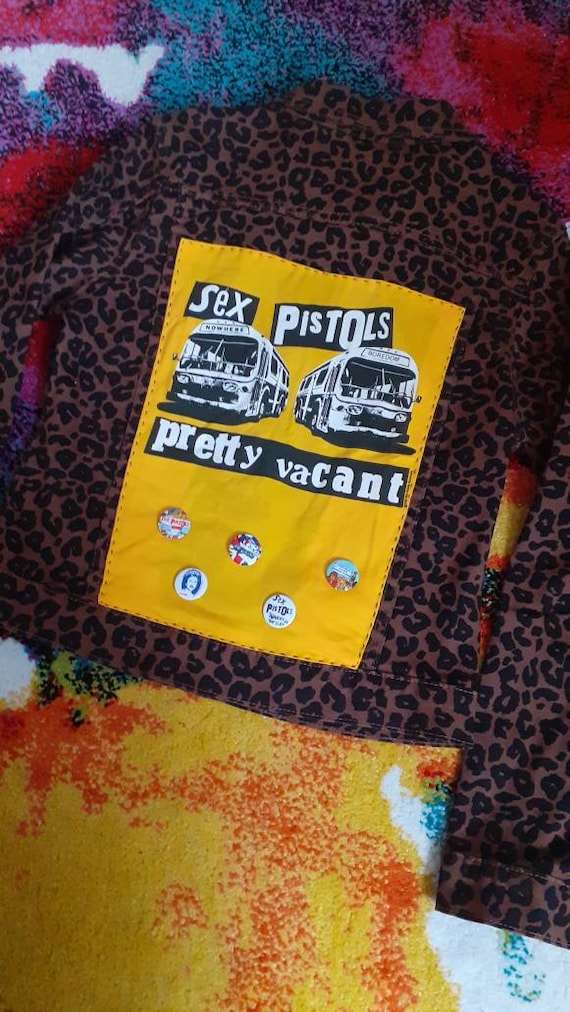 Yellow leopard hotsell print denim jacket