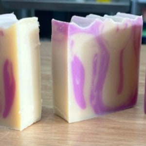 10 LAVENDER GOAT MILK soap bars