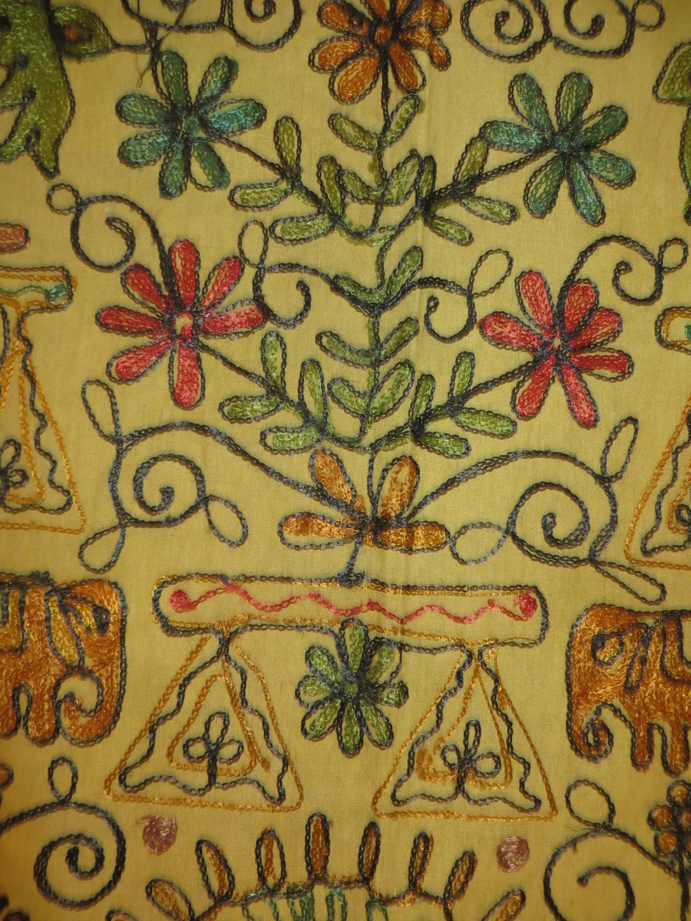 Large Vintage Indian Wall Hanging/table/bed Cover/ Dowry Gift/ Etsy UK