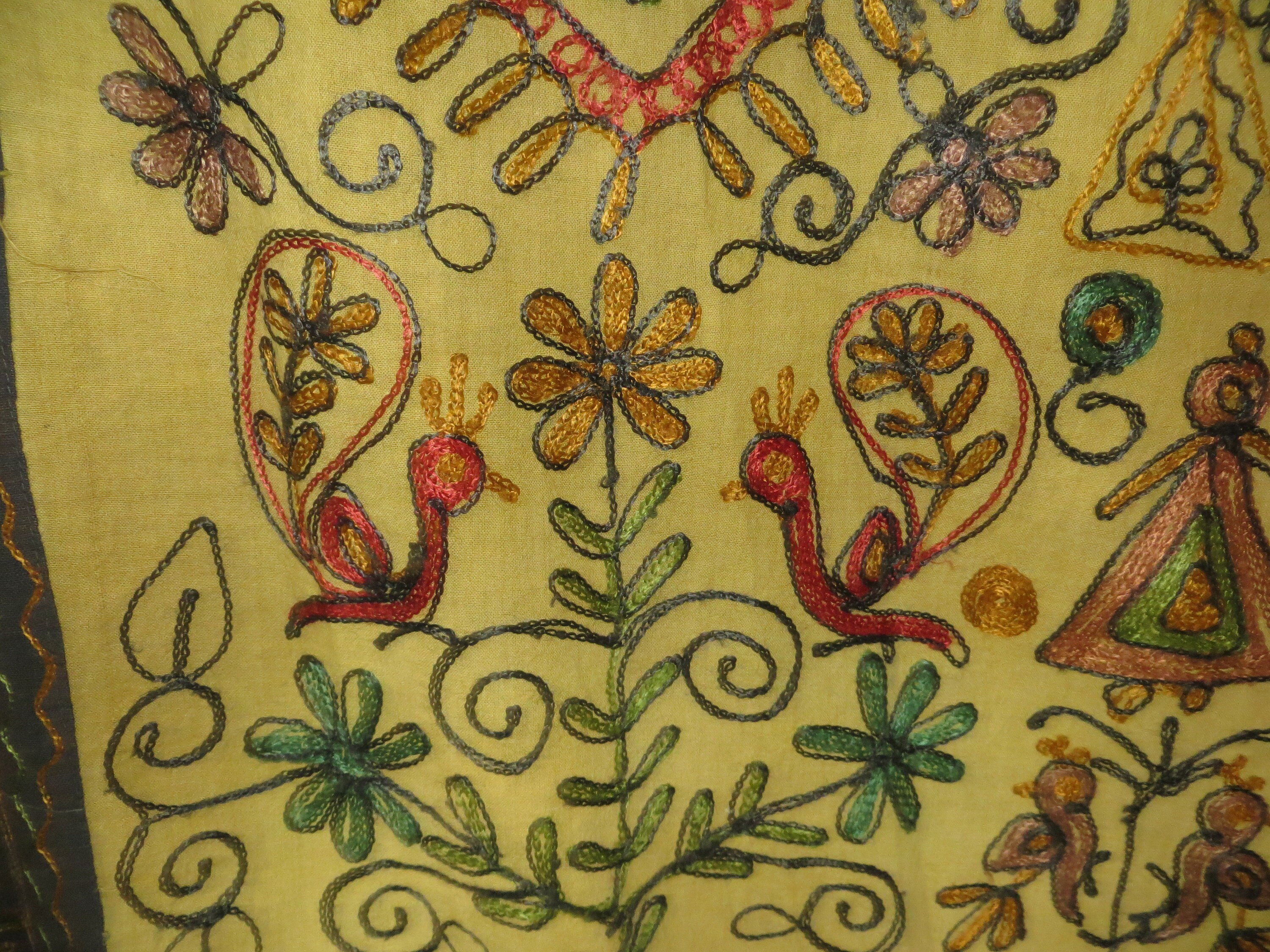 Large Vintage Indian Wall Hanging/table/bed Cover/ Dowry Gift/ Etsy UK