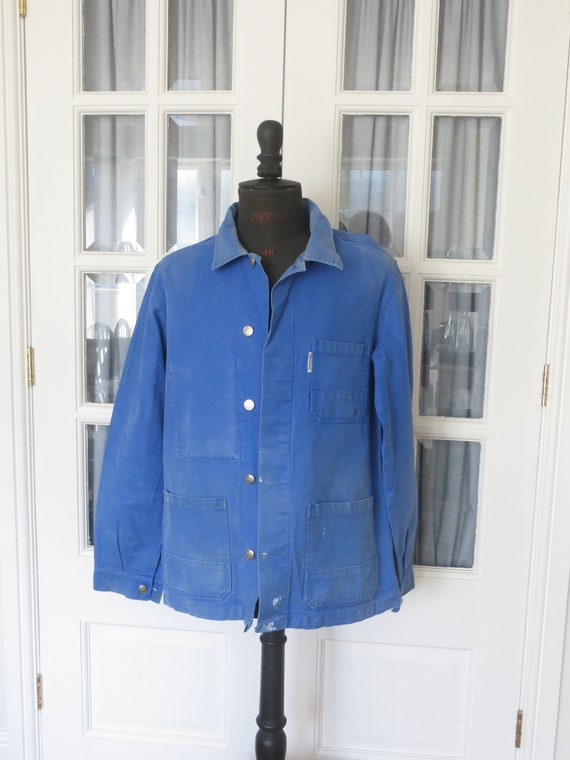 French Vintage Well Worn Chore Jacket/ Veste de Tr