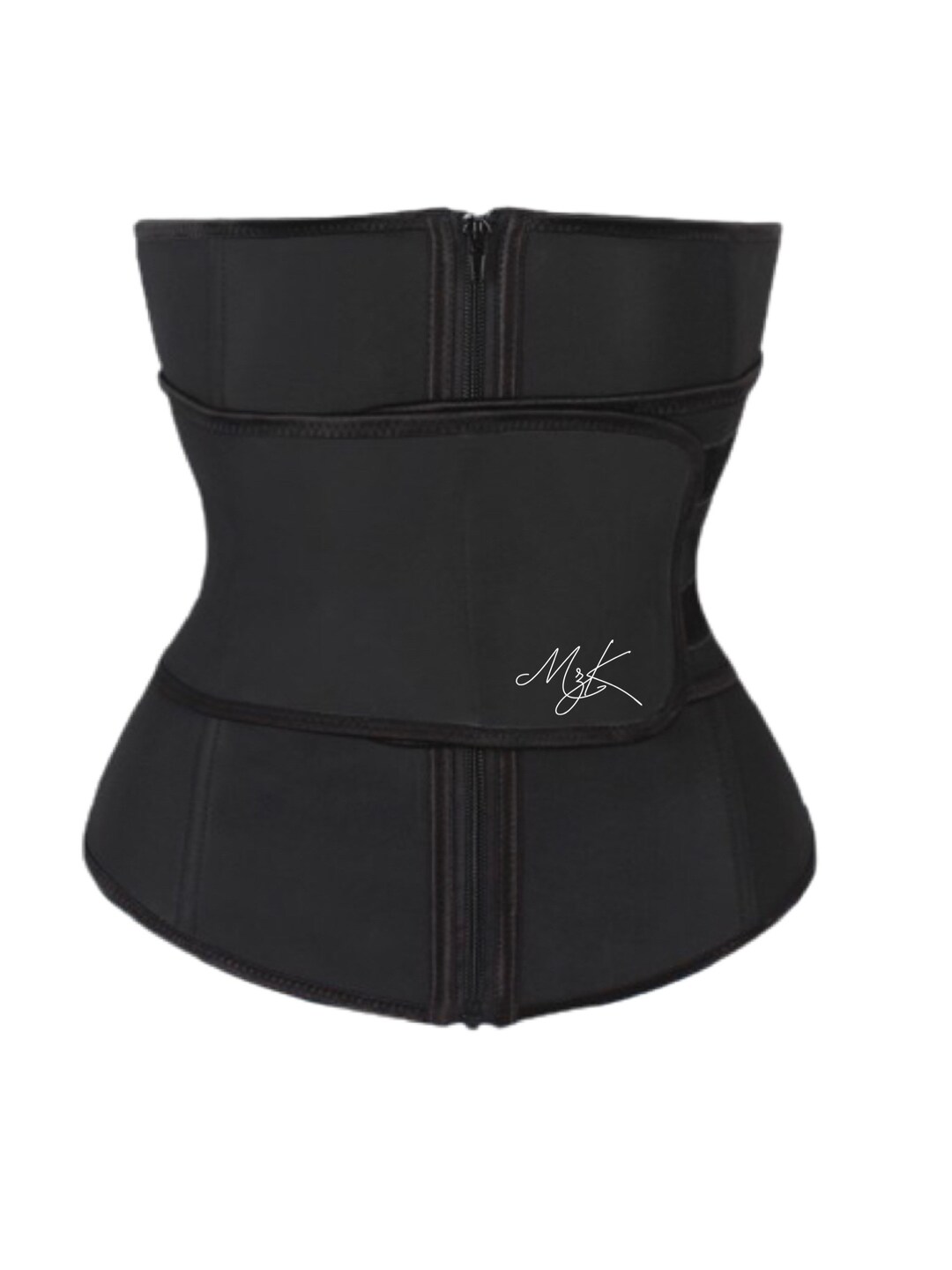 Black Adjustable Belt Latex Waist Cincher for Curvecreating Etsy