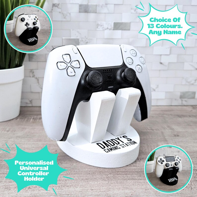Cool Controller Holder, Game Controller Stand, Gaming Desk Accessories, Controller Storage, 18th Birthday Gifts For Boys, Nerdy Boyfriend image 7