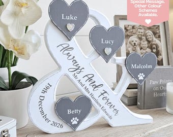Pet Wedding Sign With Dog Wedding Gift For Dog Lovers, Dog Parent Wedding Present For Couple With Pets, Couple And Dog Gift, Mr and Mrs And